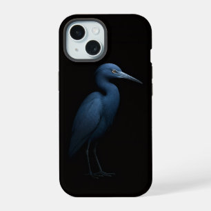 Schwarzes 4 Luxe iPhone 15 Case, Kleiner Blauer Re Hülle
