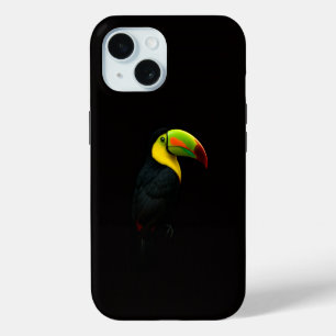 Schwarzes 4 Luxe iPhone 15 Mate, Keil-Schnabeltuka Hülle
