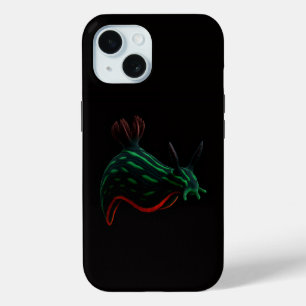 Schwarzes 4 Luxe iPhone 15 Mate, Neon-Meeresnackts Case-Mate iPhone Hülle