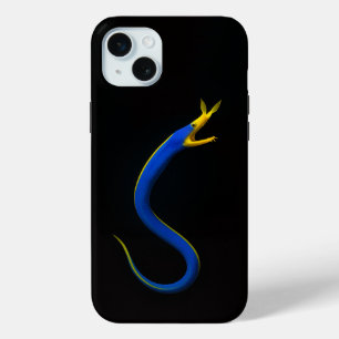 Schwarzes 4 Luxe iPhone 15 Plus, Blauer Band-Aal Case-Mate iPhone Hülle