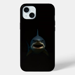 Schwarzes 4 Luxe iPhone 15 Plus, Weißer Hai Case-Mate iPhone Hülle