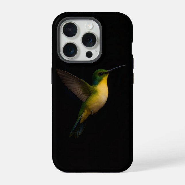 Schwarzes 4 Luxe iPhone 15 Pro Case-Mate, fliegend Hülle (Rückseite)