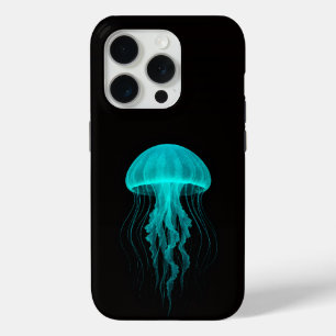 Schwarzes 4 Luxe iPhone 15 Pro Mate, Grüne Qualle Case-Mate iPhone Hülle