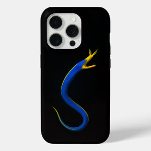 Schwarzes 4 Luxe iPhone 15 Pro Mate mit Blauem Ban Case-Mate iPhone Hülle
