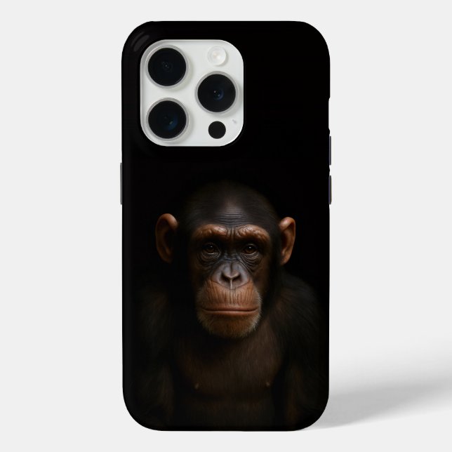 Schwarzes 4 Luxe iPhone 15 Pro Mate Serene Schimpa Case-Mate iPhone Hülle (Rückseite)