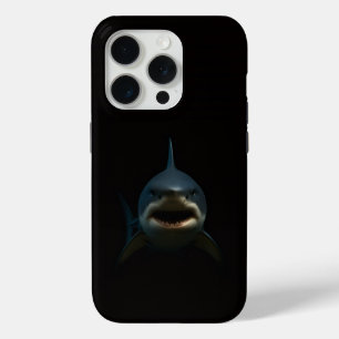 Schwarzes 4 Luxe iPhone 15 Pro Mate, Weißer Hai Case-Mate iPhone Hülle