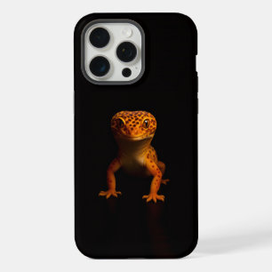 Schwarzes 4 Luxe iPhone 15 Pro Max, Leopardgecko Max Hülle