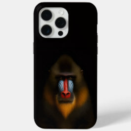 Schwarzes 4 Luxe iPhone 15 Pro Max, Mandrillaffe Case-Mate iPhone Hülle