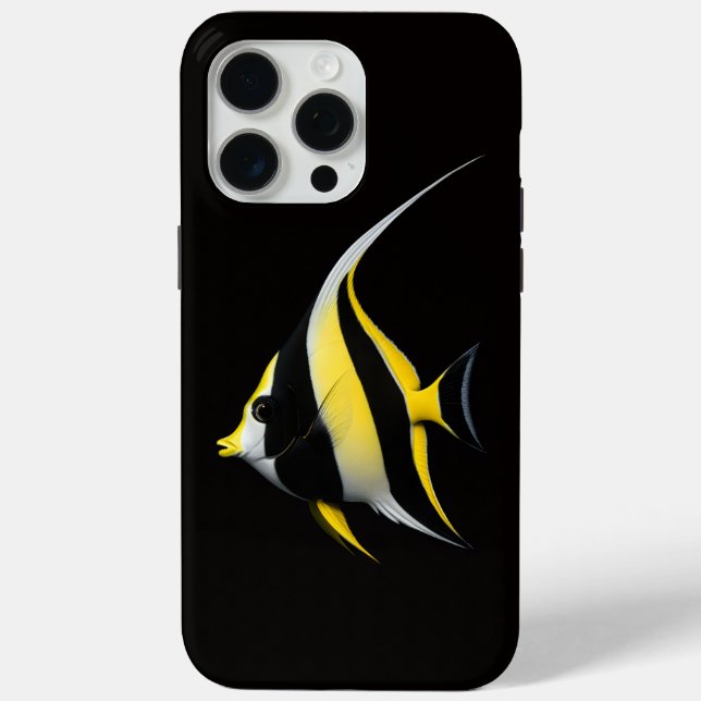 Schwarzes 4 Luxe iPhone 15 Pro Max, Moorish Idol Case-Mate iPhone Hülle (Rückseite)