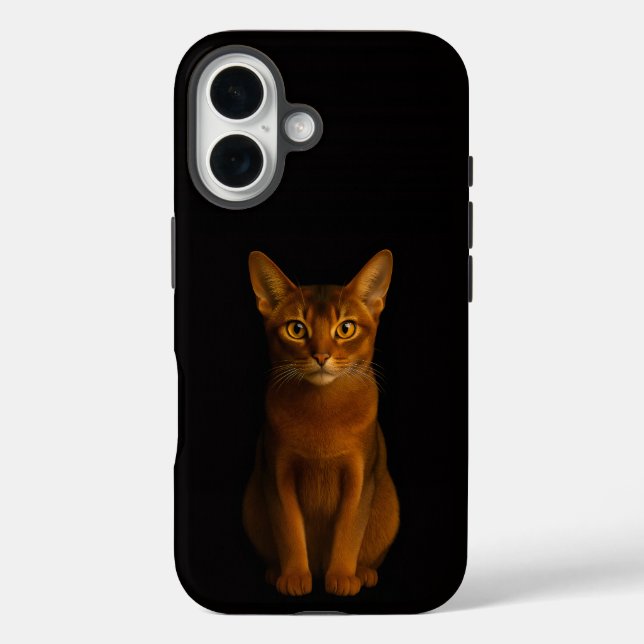 Schwarzes 4 Luxe iPhone 16 Mate, Abessinische Schö Case-Mate iPhone Hülle (Rückseite)