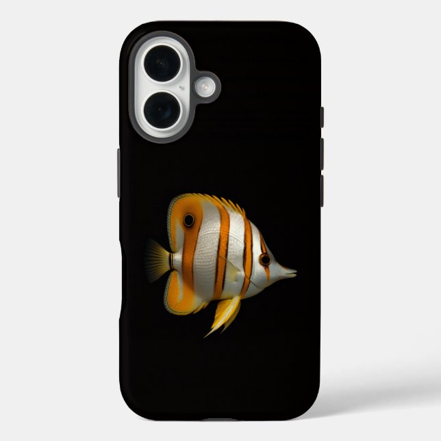 Schwarzes 4 Luxe iPhone 16 Mate, Riff-Schmetterlin Case-Mate iPhone Hülle (Rückseite)