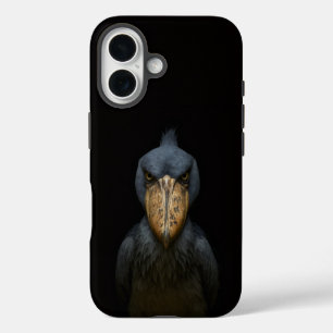 Schwarzes 4 Luxe iPhone 16 Mate, Schuhschnabel-Vog Hülle