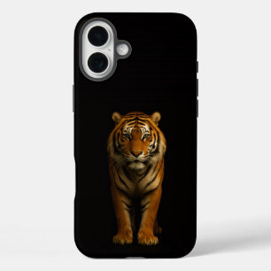 Schwarzes 4 Luxe iPhone 16 Plus, Edler Tiger Plus Hülle