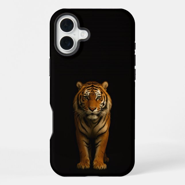 Schwarzes 4 Luxe iPhone 16 Plus, Edler Tiger Hülle (Rückseite)