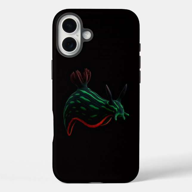 Schwarzes 4 Luxe iPhone 16 Plus Mate, Neon-Meeresn Case-Mate iPhone Hülle (Rückseite)