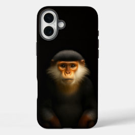 Schwarzes 4 Luxe iPhone 16 Plus, Rote Douc Langur Plus Hülle