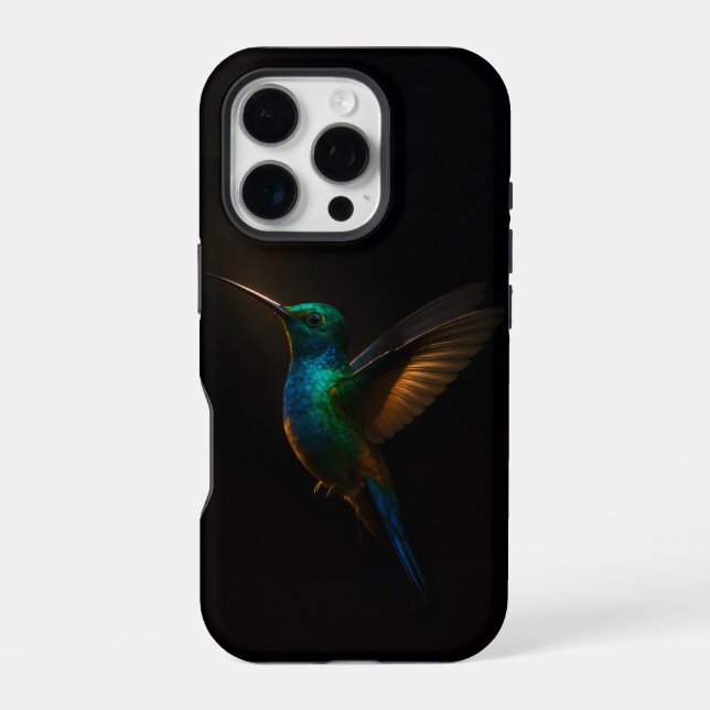 Schwarzes 4 Luxe iPhone 16 Pro Case-Mate, fliegend Hülle (Rückseite)