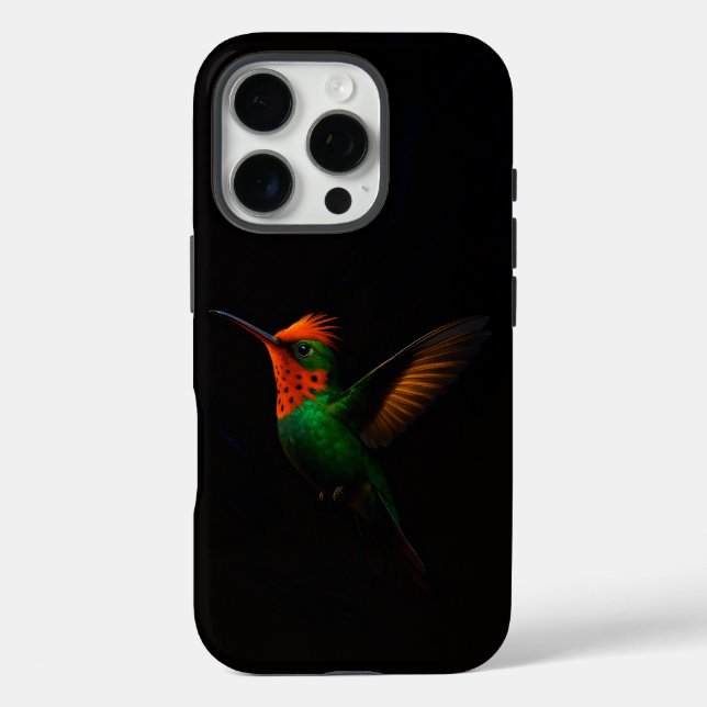 Schwarzes 4 Luxe iPhone 16 Pro, getufteter Coquett Case-Mate iPhone Hülle (Rückseite)
