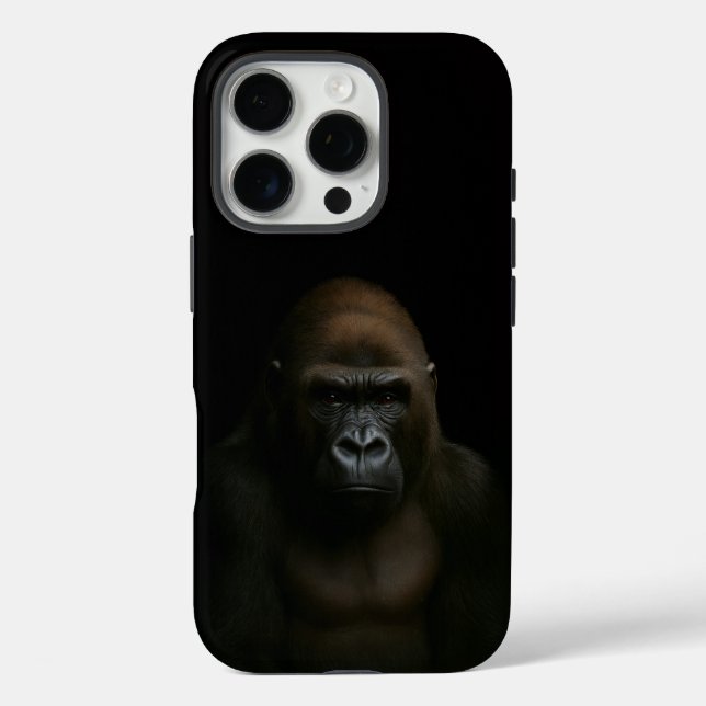 Schwarzes 4 Luxe iPhone 16 Pro, Gorilla Case-Mate iPhone Hülle (Rückseite)
