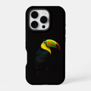 Schwarzes 4 Luxe iPhone 16 Pro, Keel Billed Tucan Pro Hülle