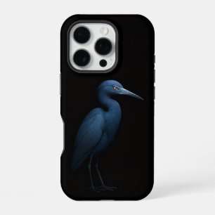 Schwarzes 4 Luxe iPhone 16 Pro, Kleiner Blaureiher Pro Hülle