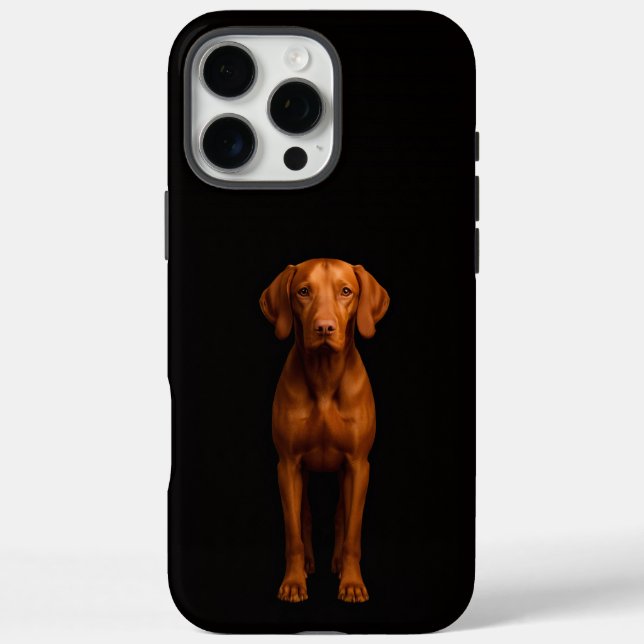 Schwarzes 4 Luxe iPhone 16 Pro Max, agiler Vizsla- Case-Mate iPhone Hülle (Rückseite)
