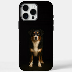 Schwarzes 4 Luxe iPhone 16 Pro Max, Aussie Shepher Max Hülle