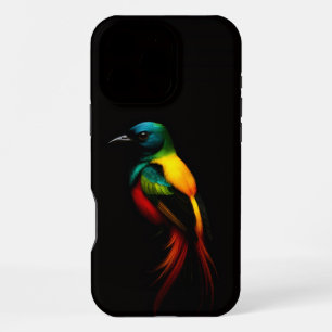 Schwarzes 4 Luxe iPhone 16 Pro Max Case, Regenboge Hülle