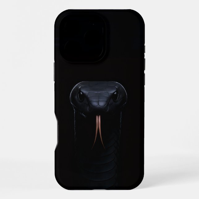 Schwarzes 4 Luxe iPhone 16 Pro Max Case, Schwarze  Hülle (Rückseite)