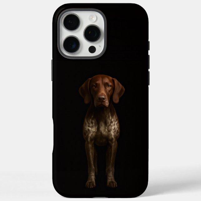 Schwarzes 4 Luxe iPhone 16 Pro Max, Deutscher Poin Case-Mate iPhone Hülle (Rückseite)