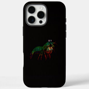 Schwarzes 4 Luxe iPhone 16 Pro Max, Fangschreckenk Max Hülle