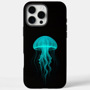 Schwarzes 4 Luxe iPhone 16 Pro Max, Grüne Qualle Max Hülle