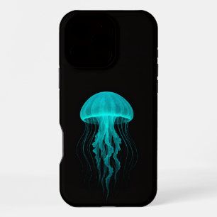 Schwarzes 4 Luxe iPhone 16 Pro Max, Grüne Qualle Max Hülle