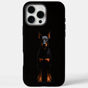 Schwarzes 4 Luxe iPhone 16 Pro Max, Guardian Dober Max Hülle