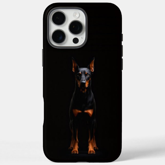 Schwarzes 4 Luxe iPhone 16 Pro Max, Guardian Dober Case-Mate iPhone Hülle (Rückseite)