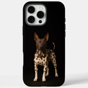 Schwarzes 4 Luxe iPhone 16 Pro Max, Haarloser Terr Max Hülle