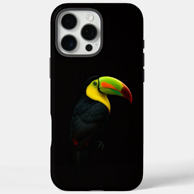 Schwarzes 4 Luxe iPhone 16 Pro Max , Keil-Schnabel Case-Mate iPhone Hülle (Rückseite)