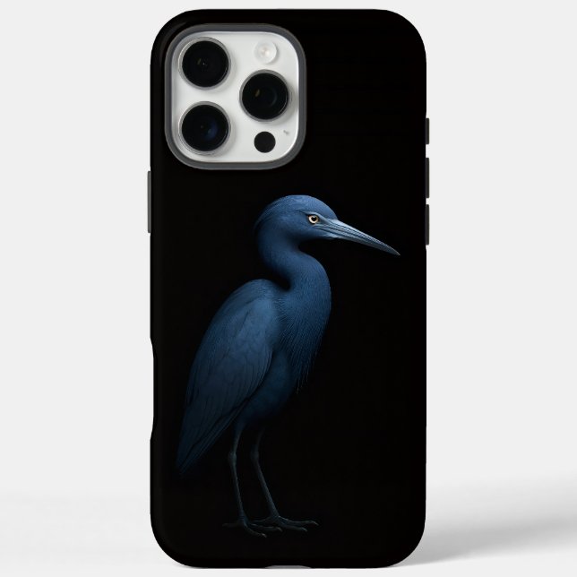 Schwarzes 4 Luxe iPhone 16 Pro Max, Kleiner Blauer Case-Mate iPhone Hülle (Rückseite)