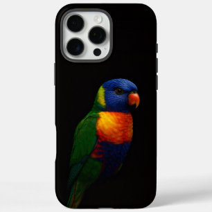 Schwarzes 4 Luxe iPhone 16 Pro Max , Lorikeet Papa Hülle