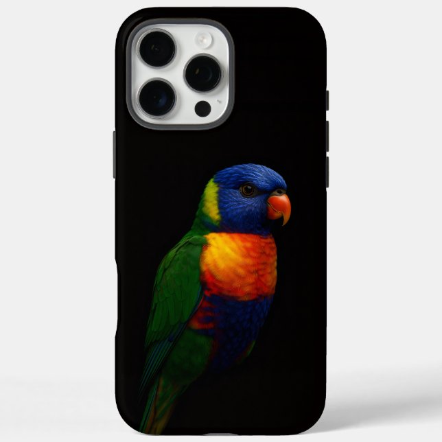 Schwarzes 4 Luxe iPhone 16 Pro Max , Lorikeet Papa Case-Mate iPhone Hülle (Rückseite)