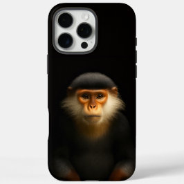 Schwarzes 4 Luxe iPhone 16 Pro Max, Rote Douc Lang Max Hülle