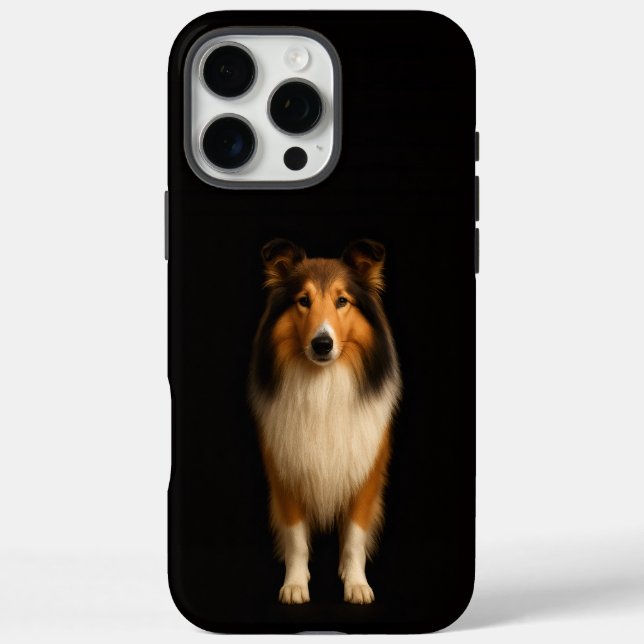 Schwarzes 4 Luxe iPhone 16 Pro Max, treuer Collie- Case-Mate iPhone Hülle (Rückseite)