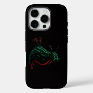 Schwarzes 4 Luxe iPhone 16 Pro, Neon-Meeresnacktsc Pro Hülle