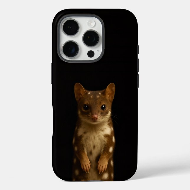 Schwarzes 4 Luxe iPhone 16 Pro, Sweet Quoll Case-Mate iPhone Hülle (Rückseite)