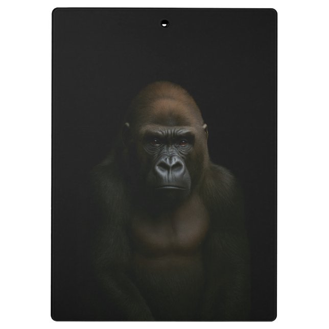 Schwarzes 4 Luxe Klemmbrett, Gorilla Klemmbrett (Rückseite)
