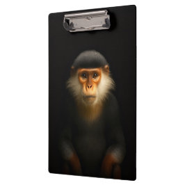 Schwarzes 4 Luxe Klemmbrett, Rote Douc Langur Klemmbrett