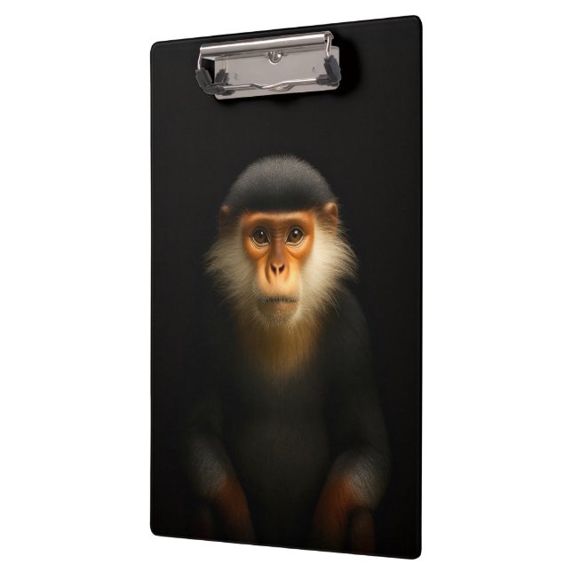 Schwarzes 4 Luxe Klemmbrett, Rote Douc Langur Klemmbrett (Links)