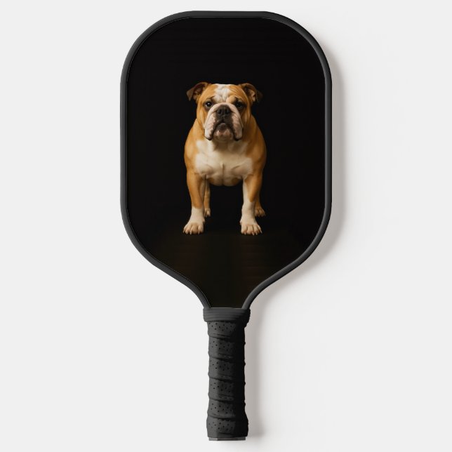 Schwarzes 4 Luxe Pickleball Paddle Stamina Bulldog (Vorderseite)