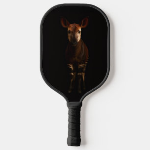 Schwarzes 4 Luxe Pickleball-Paddle, Wald-Okapi Pickleball Schläger