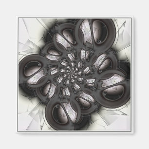 Schwarzes abstraktes magnet
